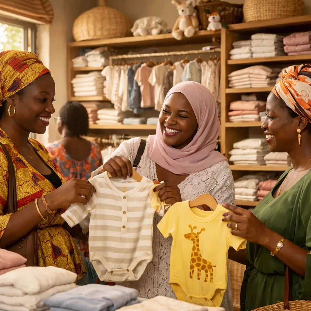 Guide complet des vêtements bébé à Dakar : comment bien habiller son enfant au Sénégal selon le climat, l’âge et la qualité du coton