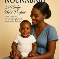maman avec son bébé en body bébé blanc nounababy dakar