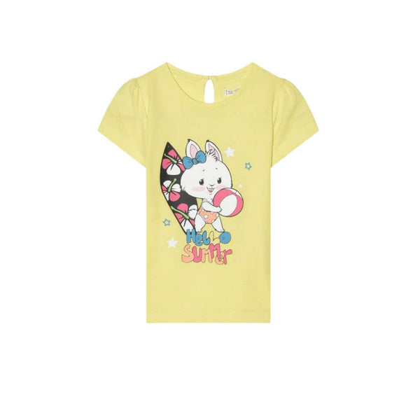 t-shirt pour bébé fille jaune nounababy dakar 
