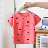 T-shirt bébé rose motif V. bear et cœurs noirs – coton doux Bambinerie Dakar