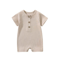 Body unisexe bébé en coton beige - Boutique NounaBaby à Dakar