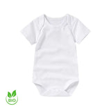 Body bébé blanc en coton bio certifié – NounaBaby boutique à Dakar