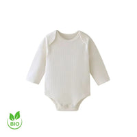 Body bébé blanc en coton biologique doux - NounaBaby Dakar Sénégal