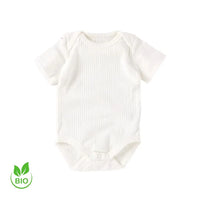 Body bébé blanc 100% coton bio, plié avec soin – Boutique NounaBaby Dakar