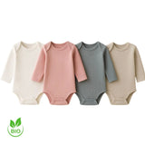 Body bébé blanc, gris, rose,  en coton biologique doux - NounaBaby Dakar Sénégal