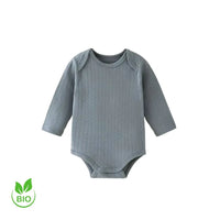 Body bébé écologique gris bleuté sable en coton bio - NounaBaby Sénégal