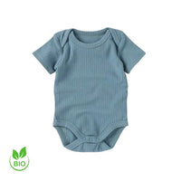 Vêtement bébé en coton bio bleu ciel, doux et hypoallergénique – NounaBaby