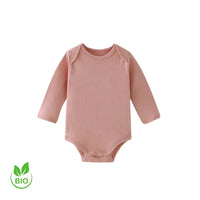 Body bébé en coton biologique rose pastel - NounaBaby Dakar Sénégal