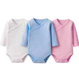 Body bébé manches longues 100% coton , couleur bleu,blanc, rose – NounaBaby Dakar
