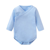 Body bébé manches longues 100% coton , couleur bleu – NounaBaby Dakar