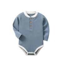 Body bébé en coton gaufré bleu clair – NounaBaby Dakar Sénéga