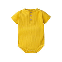 Body bébé en coton doux jaune, idéal pour les climats chauds – NounaBaby