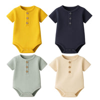 Body coton vert clair, beige, jaune,bleu marine pour bébé – Confort et style avec NounaBaby à Dakar