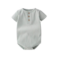 Body coton vert clair pour bébé – Confort et style avec NounaBaby à Dakar