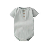 Body coton vert clair pour bébé – Confort et style avec NounaBaby à Dakar