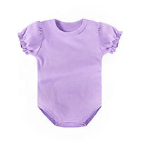 Body bébé violet lavande, manches courtes, coton doux – NounaBaby Dakar