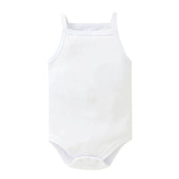 Body bébé blanc 100% coton sans manches – NounaBaby Dakar