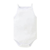 Body bébé blanc 100% coton sans manches – NounaBaby Dakar