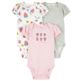 Body bébé motif fraise et floral coton Dakar