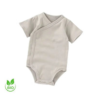 Body croisé kimono coton biologique gris – Boutique bébé à Dakar