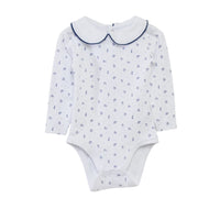 lot de 2 body bébé fille col Claudine bleu banc brodé nounababy dakar senegal