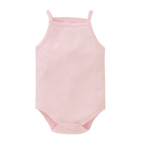 Body bébé rose pastel 100% coton sans manches – NounaBaby Dakar