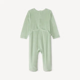 Vue arrière dors-bien bébé vert à pressions