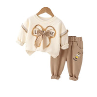 Ensemble fille 3 à 5 ans beige doux et confortable – NounaBaby Dakar