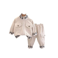Ensemble garçon 2 pièces coton couleur beige – NounaBaby Dakar