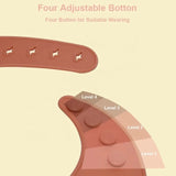Système de fermeture réglable 4 niveaux pour bavoir silicone bébé – NounaBaby Sénégal