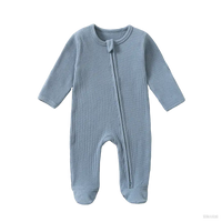 Grenouillère bébé en coton bleu clair boutique NounaBaby Dakar