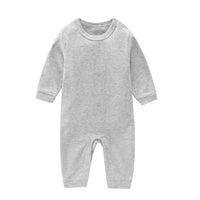 Grenouillère bébé 100% coton gris manches longues disponible à Dakar chez NounaBaby