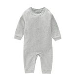 Grenouillère bébé 100% coton gris manches longues disponible à Dakar chez NounaBaby