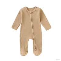 Grenouillère bébé en coton couleur marron NounaBaby Dakar