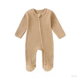 Grenouillère bébé en coton couleur marron NounaBaby Dakar