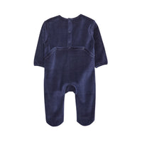 Dos grenouillère bébé bleue avec pressions