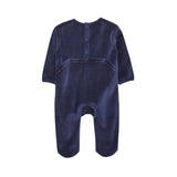 Dos grenouillère bébé bleue avec pressions