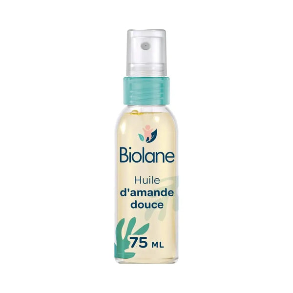 Huile Biolane amande douce 75ml pour bébé - Massage, bain, peau sèche - Disponible à Dakar Sénégal chez NounaBaby