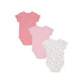 Body bébé coton rose à manches courtes avec boutons pression – Dakar Sénégal