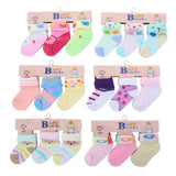 Pack chaussettes bébé fille colorées – Cadeau naissance