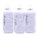 Vue du lot de collants blancs bébé, confortables et respirants pour nouveau-nés