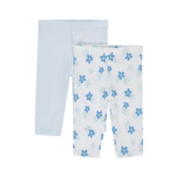 lot de leggings pour bébé fille et fillette de couleur bleu uni et bleu rose à Dakar Sénégal