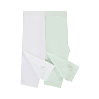 legging pour bébé fille & fille de couleur vert, bleu, blanc, beige. Pantalon fleur dorée 