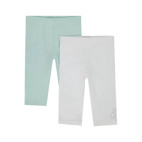 legging pour bébé fille & fille de couleur vert, bleu, blanc, beige. Pantalon fleur dorée 