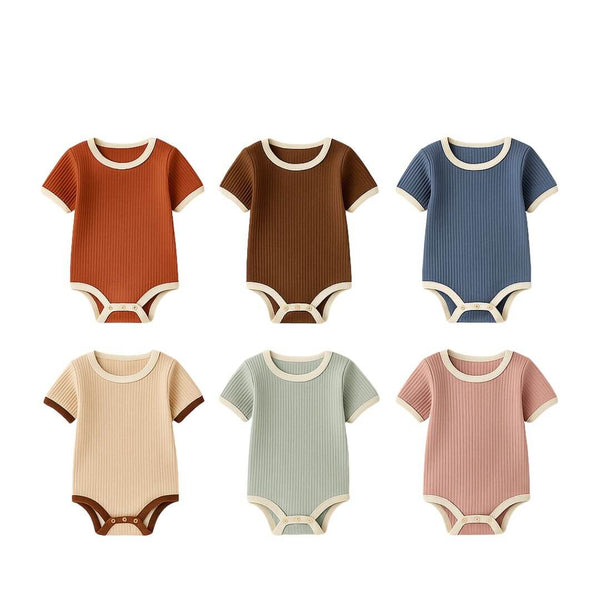 Body bébé en coton côtelé couleur Rouge,rose, vert, bleu,marron,ivoire - Boutique NounaBaby Dakar Sénégal