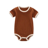 Body bébé en coton côtelé couleur marron - Boutique NounaBaby Dakar Sénégal