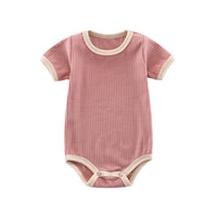 Body bébé en coton côtelé couleur Rose- Boutique NounaBaby Dakar Sénégal