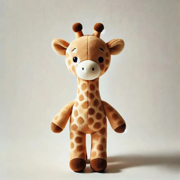 Peluche girafe ultra douce pour bébé, parfaite pour les câlins et l’éveil, disponible chez NounaBaby Dakar