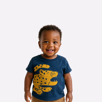 t-shirt bébé garçon fille enfant nounababy Dakar Senegal bleu marine tigre 