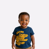 t-shirt bébé garçon fille enfant nounababy Dakar Senegal bleu marine tigre 